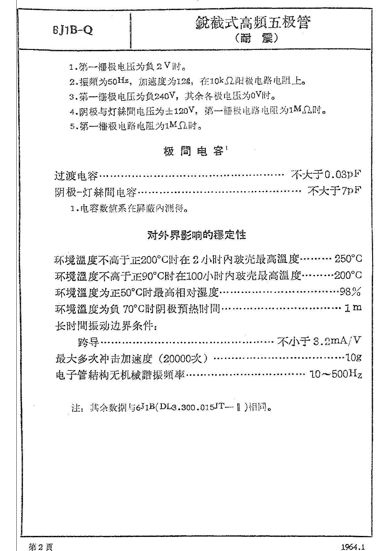 6j1b - 电子管资料(tube datasheets) - 牛师傅音响 - powered by php